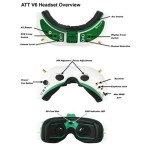 FatShark Attitude V6 FPV  1280x960 OLED Display 39 Degree Field Video Headset Dominator HDO FPV High Quality Virtual Glasses DIY